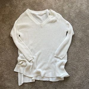 long oversized knit sweater